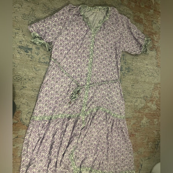 Cactus + Pearl Dress • Midi • Button down • Nursing Friendly • Boutique Style - Picture 1 of 6